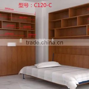Saving Hidden Wall Bed,folding Wall Bed,wall Bed With Cabinet(SZ-WBA90-C ) thumbnail-1