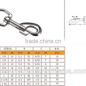 Rigging Bolt Snaps Round Eye,Solid Brass Fixed Eye Bolt Snap Hooks For Handbag in Carabiner Manufacturer thumbnail-2