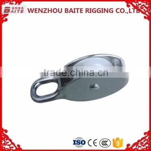 Chinese Supplier Small Pulley Zinc Alloy Nylon Single Rigid Belt Pulley Wheel in Rigging Hardware Manufacturer thumbnail-1
