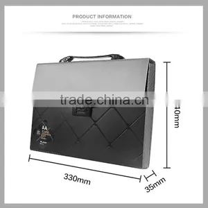 Fashion Handbag Style PP Expanding File Folder With Handle Document Bag thumbnail-3