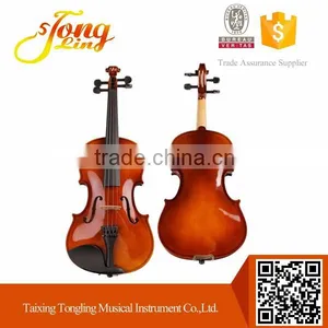 (TL-VP01B)Cheapest Plywood Violin Matte Color Plywood Violin Unvarnished Violin thumbnail-1