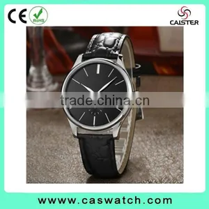 2016 Classic Design Concise Couple Watch, Crocodile Texture Leather Watch, Fancy Couple Watch With a Small Eye thumbnail-2