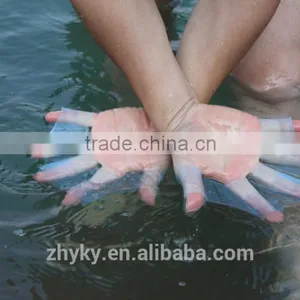 2016 Silicone Swimming Finger Webbed Gloves Frog Hand Flippers Gear Fins Palm Paddle thumbnail-4