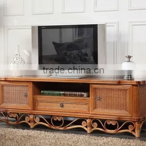 Conservatory Cane TV Stand thumbnail-1
