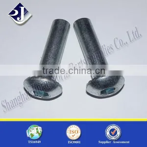 Rivet With Button Head and Serration Blue Zinc thumbnail-1