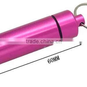 FDA Standard Custom Logo Promotional Metal Mini Pill Key Holder thumbnail-3