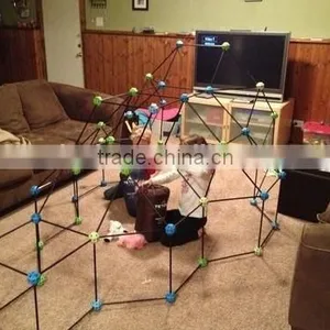 Discover Kids 72pcs Construction Fort thumbnail-3