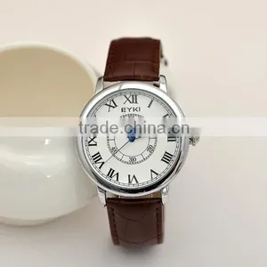 Cool Brand Men Luxury Japan Movement Watch Unisex Quartz PU Leather Watches 2 Colors thumbnail-3