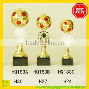 Football Trophy Soccer Ball Trophy Plastic Trophy Cup Sport Trophies HQ182/183 thumbnail-2