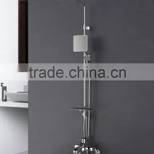 Cebien Shower Set - 'SHOWER FLOWER' - Shower System With Rain Shower Head, Hand Shower, Bath Faucet & Mirror thumbnail-1