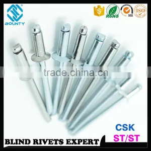 ISO 15980 STEEL RIVET BODY STEEL MANDREL COUNTERSUNK ST/ST RIVETS thumbnail-3