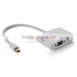 100% Brand New Factory Price Mini Display Port DP to HDMI VGA Adapter Cable for Apple MacBook Surface Pro thumbnail-2