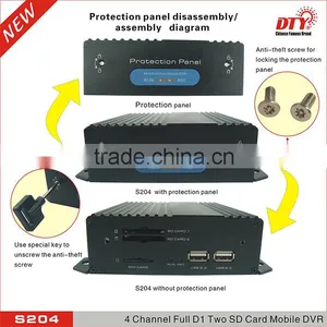 Mini 4CH SD Card 3G GPS WIFI Mobile School Bus Cctv System Dvr Recorder thumbnail-5