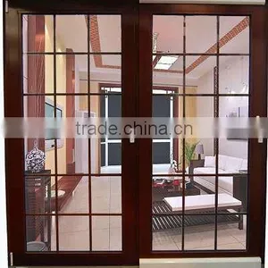 High Quality Wood Color PVC Matal Aliding Window Factory in Foshan thumbnail-3
