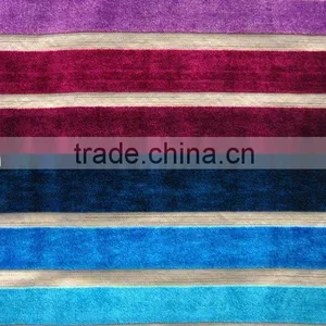 YARN-DYE COLORFUL STRIPE VELVET thumbnail-1