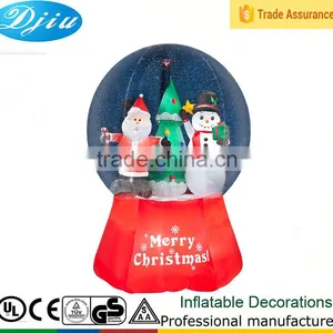 12' Tall - Giant Inflatable Snow Globe w/ Santa Christmas Airblown thumbnail-1