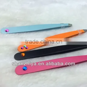 High Quality Promotion / Advertising Eyebrow Tweezer With Diamond thumbnail-1