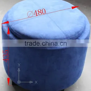 2015 Hot Sale Round Fabric Ottoman Pouf Stool/moroccan Pouf thumbnail-3