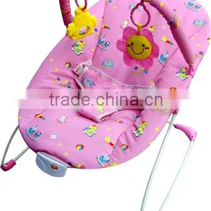 Pink Circus Baby Bouncer, Light Weighted Musical Baby Rocker Cradles With Lovely Toys thumbnail-1