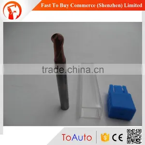 6mm Cutting Dia 2 Flutes 50mm HRC55 China Cnc Carbide Ball Nose End Mill Supplier's Choice thumbnail-1