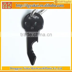 Yukai Black Bottle Opener in Stainless Steel,skull Key With Multi-tool thumbnail-1