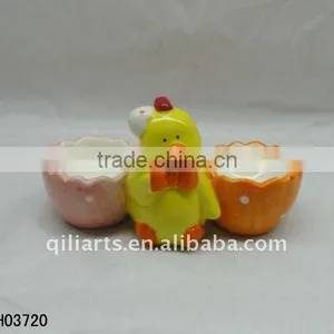 Easter Chicken Ceramic Easter Egg Holder thumbnail-1