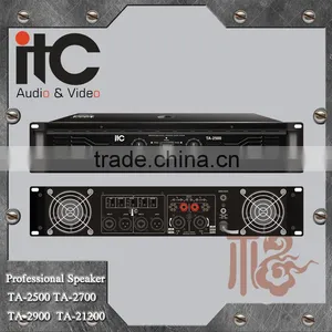 ITC TA Series Stereo Bridge Parallel Supported Internal Sound Processor 2 Channel Power Amplifier Professional thumbnail-1
