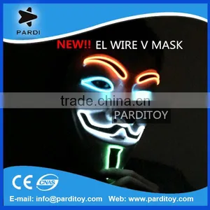 Vendetta el Mask Halloween el Wire Mask Button or Sound Controlled Quality Choice thumbnail-1