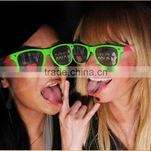 Hot Sell Lens Printing Sunglasses With Custom Logo Lens Pinhole Sticker Funny Party Glasses Quality Choice thumbnail-5