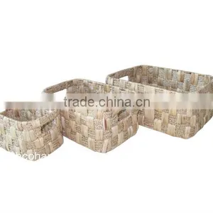 2015 New Product Rectangle Water Hyacinth Basket for Home Decoration and Furniture thumbnail-1