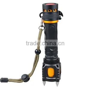 Powerful Emergency Light T6 LED Best Rechargeable Flashlight With Alarm thumbnail-4