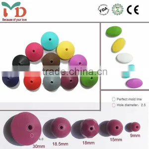 New Teething Wooden Beads/Silicone Beads Jewelry for Babies thumbnail-5