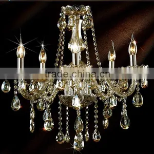 Good Quality K9 Crystal Chandelier Living Room Chandelier,Dining Room Chandelier Light With 5 Lights Cognac Color thumbnail-1