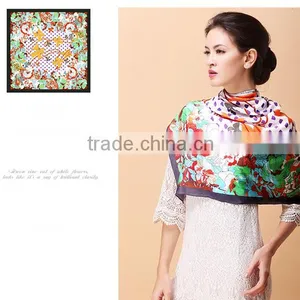 2015 New Arrival Spring Fashionable Chinese Wholesale Silk Scarves Made of the 100% Pure Silk /scarves/ Kerchief /headband/hijab thumbnail-2