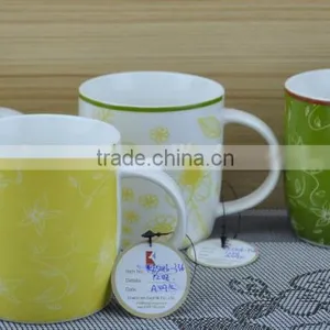 14OZ Water-ink Paintings Design Fully Decal Printed Coffee Cups, Shiny Surface New Bone China Mug, KL5001-A418 thumbnail-3