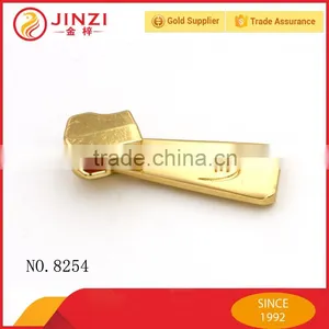 Professional Ladies Handbag Metal Parts,zinc Alloy Zipper Puller With Engraved Logo thumbnail-3