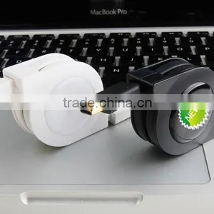 Retractable USB 3.0/3.1 Type-C Male to USB Male Sync Charger Cable thumbnail-2