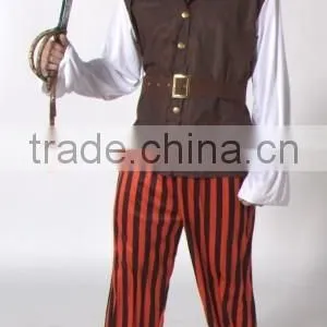 Fancy Men Sexy Cosplay Costume Jack Sparrow Costume Adult Pirate Costume thumbnail-6