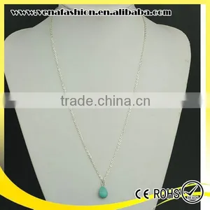 Turquoise Simple Long Wholesale Silver Jewelry China thumbnail-1