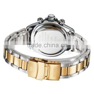 WEIDE Watch Stainless Steel Alarm Luxury Quartz Image Watch Price WH3309 Gold Watch thumbnail-6