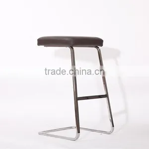 High Polished Stainless Steel Bar Stool Modern Designer Stool Reproduction thumbnail-6