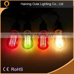 Party Decoration E26/E27 40W 60W ST64 Squirrel Cage Antique Decorative Filament Edison Bulb thumbnail-3