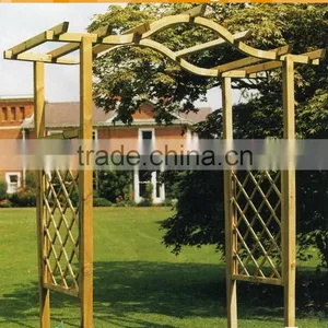 LEAFFY-Chinese Fir Wood Arch AC14080 thumbnail-1