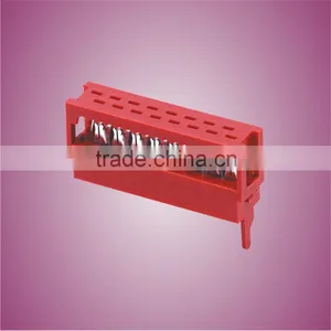 1.27mm Pitch Red IDC Socket Connector Dip Female Flat Cable Connector thumbnail-1