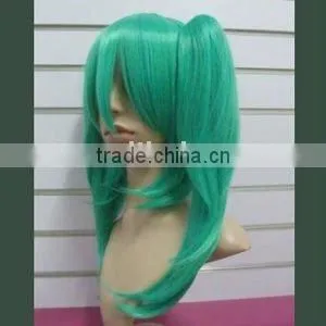 Heat Resistant Party Green Wigs thumbnail-1