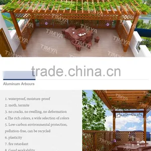 2015 Hot Sale Outdoor Plastic Wood Pergola Designs Supplier thumbnail-5