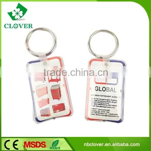 Logo Printing Accepted 1 LED Plastic Led Keychain Flashlight Wholesale thumbnail-1