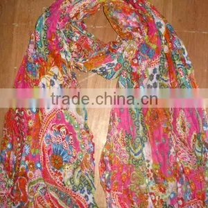 Hot Cotton Printed Scarf thumbnail-1