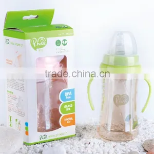8oz Wide Mouth BPA Free Glass Feeding Bottle for Sale thumbnail-1