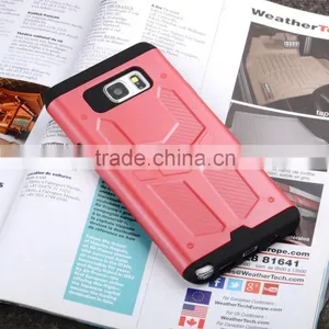 C&T Satin Silver TPU & PC Hybrid Dual Layer Defender Case Protective Back Cover for Samsung Note 5 thumbnail-4